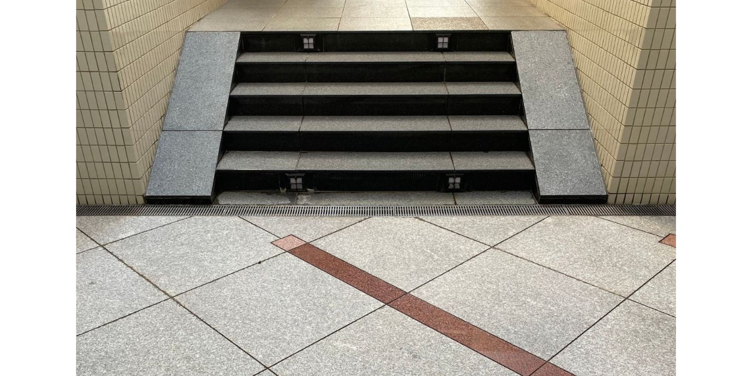 Treppe nach Reinigung